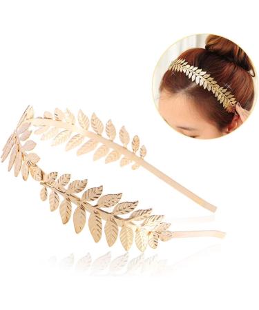 Luoem Tiara for Bride Crown Hair Band Headband Goddess (Gold) - Buy Online on GoSupps.com