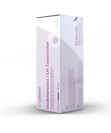 Cyclotest Ovulation Tests - 25 LH Tests for Fertility & Natural Contraception | Accurate & Reliable Results - Buy Online on GoSupps.com