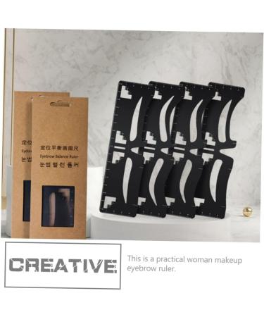 POPETPOP Eyebrow Designer Makeup Supplies Eyebrow Guide Ruler Eyebrow Card Stainless Steel Make up - Buy Online on GoSupps.com