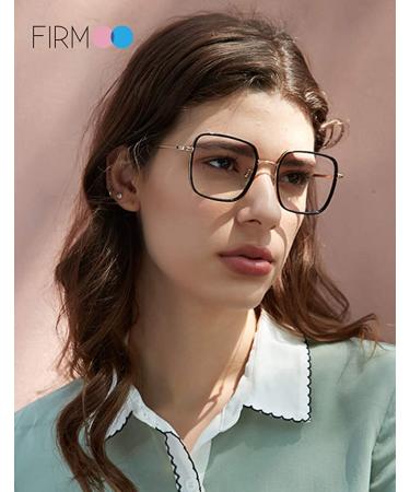Firmoo Blue Light Blocking Glasses - Women/Men Anti Eyestrain Anti Glare - Lightweight Frame for Digital Screen - S16613 Pink/Clear Medium - Buy Online on GoSupps.com