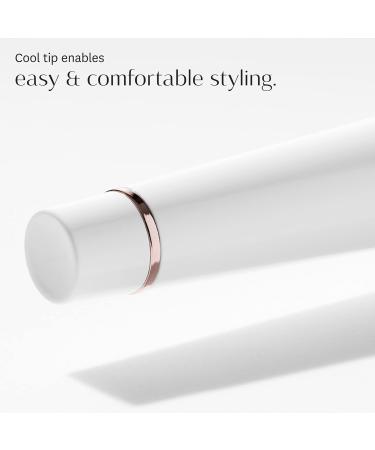 T3 SinglePass Curl Professional Curling Iron - Long Barrel Ceramic Iron with Adjustable Heat for Shiny Curls & Waves | 2 Piece Set White/Rose Gold - International Shipping Available - Buy Online on GoSupps.com