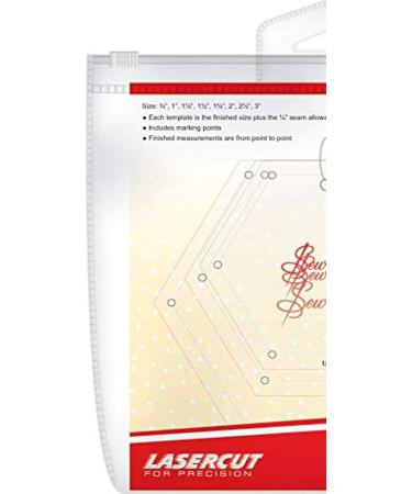 Sew Easy Mini Hexagon Template Set - Original Version | Perfect for Quilting and Sewing Projects - Buy Online on GoSupps.com