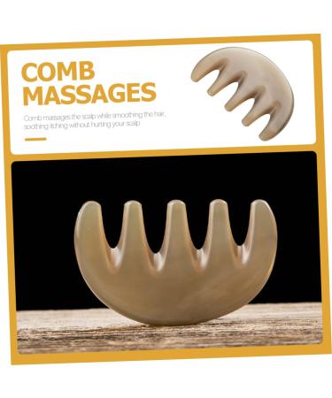 Lurrose Gua Sha Massage Comb - 15-Point Acupuncture Tool for Scalp & Body | 8.5x5.5cm | International Shipping Available - Buy Online on GoSupps.com