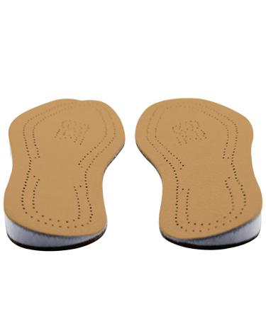 Supination Insoles O/XO Leg Orthopedic Corrective Brown Insoles for Foot Alignment Metatarsalgia Bow Legs Posture Improve for Men and Women(Color: Supination Size: 43/44) 43/44 Supination