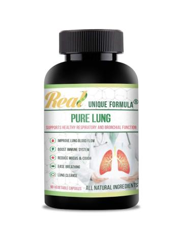 Top Lung Cleanse and Detox | Herbal Respiratory Supplement for Lung Support with Chaga Mushroom Curcumin Turmeric Honeysuckle Flower Astragalus Quercetin Pomegranate