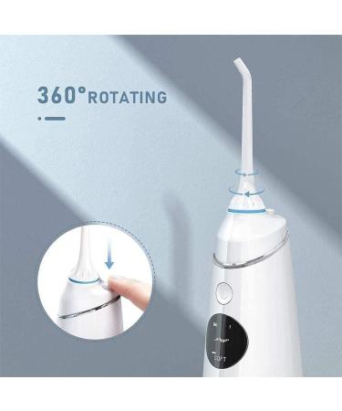 GeRRiT Cordless Water Flosser - Professional Portable Dental Oral Irrigator | 280ML Rechargeable IPX7 Waterproof 4 Modes - Ideal for Home Travel Braces & Bridges - Buy Online on GoSupps.com