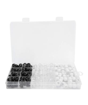 Dreadlock pearl plastic/resin 3 colors hair braiding beads Dreadlock pearl decoration 12mm dreadlock pearl set set fashionable hair braided decoration accessories with box for women girls