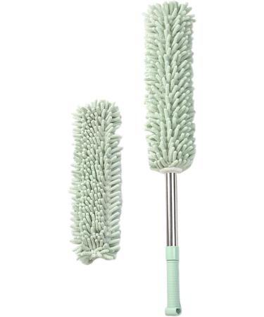 Elegant Telescopics Dusters with Washable Cloth Soft Brush for Home and Office Cleaner Light Green Telescopic model plu - Buy Online on GoSupps.com