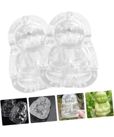 TEHAUX 2pcs Novel Transparent Tools Duddha Stereotypes Garden Growing Supply Diy Clear Watermelon Buddha Transparent 10x7cm - Buy Online on GoSupps.com