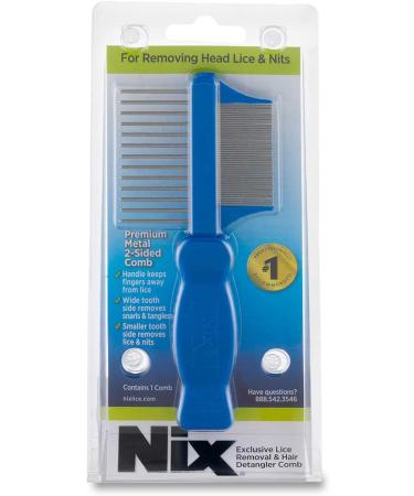 Nix Premium 2-Sided Metal Head Lice & Nits Removal Comb