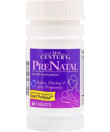 21st Century Prenatal Vitamins - 60 Tablets | Essential Nutrients for Pregnancy - Buy Online on GoSupps.com