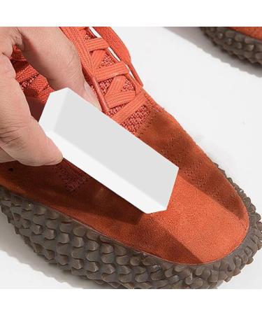 Suede Shoe Cleaning Brush Set - 2pcs 4-Sided & Brass Bristle Eraser for Shoes, Boots - Black & White - Buy Online on GoSupps.com