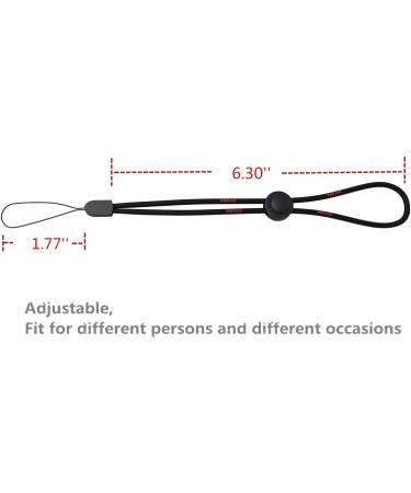 Black Hand Loop Wrist Lanyard for Cell Phones Flashlights USB Drives & More | Durable Keychain Accessory (1PC) - Buy Online on GoSupps.com