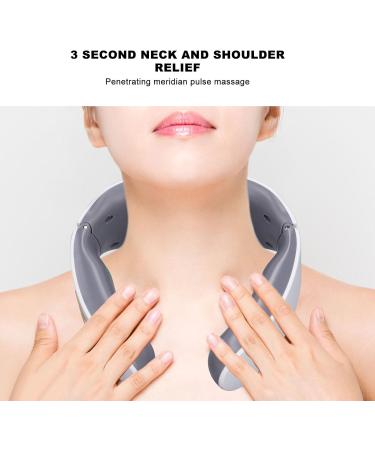 U-Shaped Heated Neck Massager Cushion - Soft Electrical Massage Pillow for Home & Travel - Buy Online on GoSupps.com