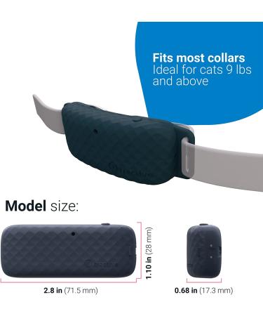 Tractive Waterproof GPS Cat Tracker - Dark Blue | Unlimited Range & Activity Monitoring - Buy Online on GoSupps.com