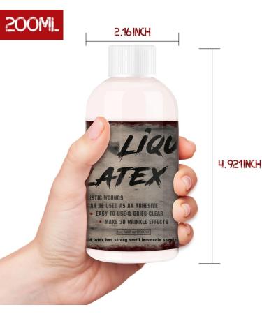 CHASPA Light Flesh Liquid Latex SFX Makeup 6.8 FL.OZ for Halloween Costumes & Special Effects - Skin Glue for Monster, Zombie, Scar & Wound Makeup - Buy Online on GoSupps.com