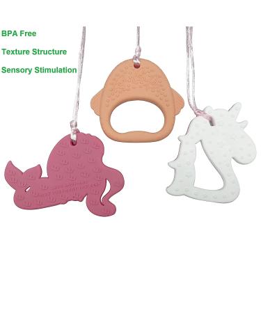Sensory Chew Necklaces for Girls - Autism and Anxiety Chew Toys - ADHD Fidgets - Buy Online on GoSupps.com
