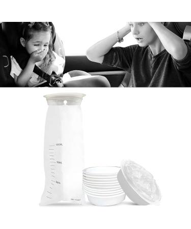 Morning Sickness Bags Portable 10 Pack Lightweight Emesis Bags Disposable Large Capacity for Car for Pregnant Women - Buy Online on GoSupps.com