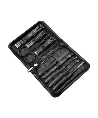 Nail Clipper Set 9-Piece Nail Clippers Set Adult Nail Clippers Pedicure Kit Carbon Steel Nail Beauty Kit Portable Travel Beauty Kit Nail Clipper Kit (Color : A-9 Piece Set)