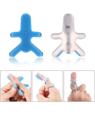 ZJchao Frog Type Finger Splint - Padded Aluminum Finger Brace for Tendon Release & Pain Relief (M) - International Shipping Available - Buy Online on GoSupps.com