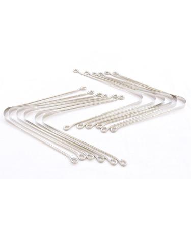 Set of 12 Stainless Steel Tongue Cleaners - Best Quality for Oral Hygiene - Buy Online on GoSupps.com