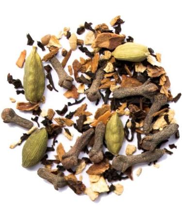 Organic Masala Chai Black Tea - Loose Leaf Traditional Spiced Indian Tea Blend with Cinnamon Cardamom and Ginger 50g - Buy Online on GoSupps.com