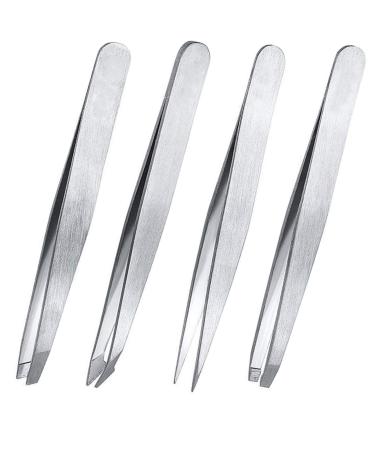 Tweezers  Makeup Tweezer for Eyebrow Hair Remover (Silver)