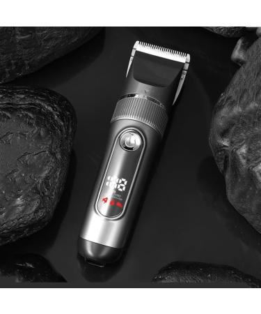 Buy Household Electric Hair Clipper with LCD Display - 18cm Gray | Best International Shipping - Buy Online on GoSupps.com