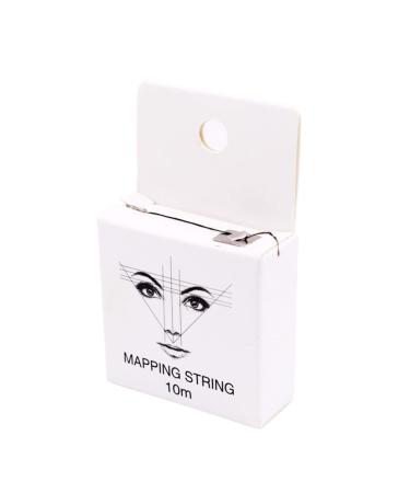 Generisch Parallel Products Premium Brow Mapping Pre Colored String for Eyebrow Measurement String for Microblading 1 Eyebrow Stencil Kit with Fine Bamboo Charcoal Thread