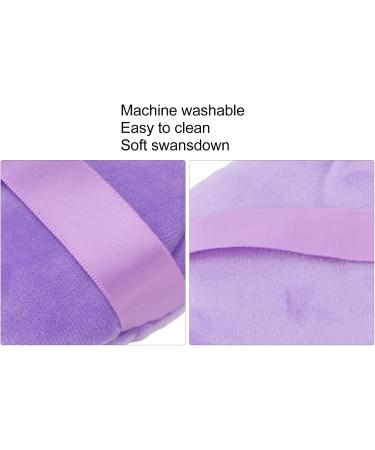 Makeup Powder Puff Large Size Makeup Puffs with Tape Handle Soft and Fluffy Swansdown Makeup Puffs for Loose Powder Body Powder Blending All Skin Types Easy to Clean (Purple) - Buy Online on GoSupps.com