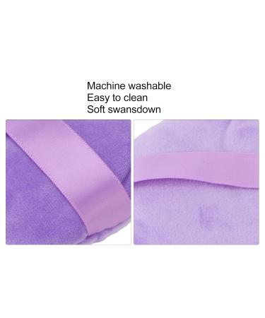 Buy Ultra Large Round Makeup Puff Pad - Soft Washable Swan Down Powder Puff for Wet/Dry Use - Purple | Perfect for Loose Powder Blending - Buy Online on GoSupps.com