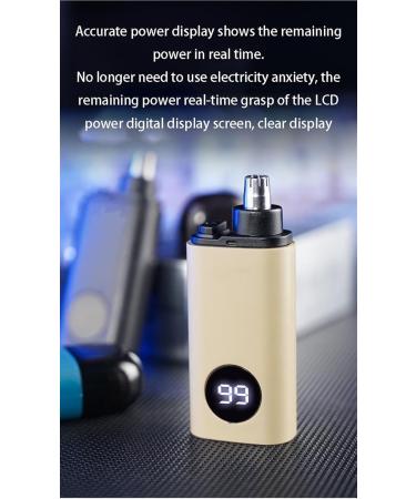 Premium Nose Hair Trimmer for Men & Women - Rechargeable Dual Blades Portable Design (Blue - Buy Online on GoSupps.com