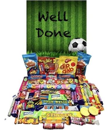 Well Done Football Pick N Mix Ultimate Retro Sweet Box Candy Hamper - Buy Online on GoSupps.com