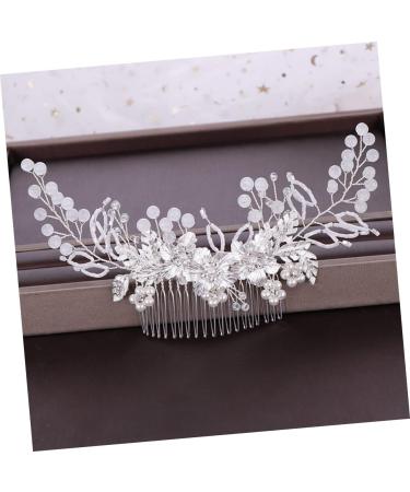 Beatifufu 1pc Flower Leaf Comb Hair Comb Alloy Hair Decor Fashion Hairpin Exquisite Headwear Handmade Hair Decor Hair Accessory - Buy Online on GoSupps.com