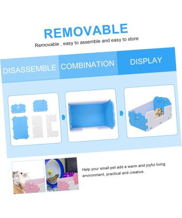 HAPINARY 1pc Hamster Toilet Trash Can Chinchilla Toilet Hamster Litter Toilet Small Pet Supply PVC 15x10cm Blue - Buy Online on GoSupps.com