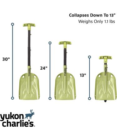 Yukon Charlie's Collapsible Snow Shovel - Lightweight and Durable for Camping, Car, Emergency Kit - Buy Online on GoSupps.com