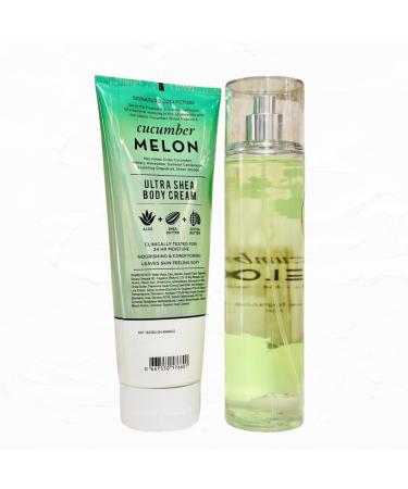 Cucumber Melon Body Care Duo | Fine Fragrance Mist 8 fl. oz. and Body Cream 8 oz. | Full Size Gift Set (Packaging Design Styles May Vary) - Buy Online on GoSupps.com