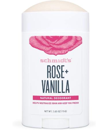  Schmidt's Schmidt's Rouge Natural Deodorant Rose & Vanilla - 1 x 75g - Buy Online on GoSupps.com