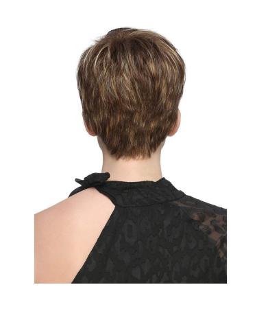 Fashionable Blonde Short Hair Wigs for Women - Mixed Colors Smooth Real Hair 20.3 cm High-Density Everyday & Party Use - Buy Online on GoSupps.com