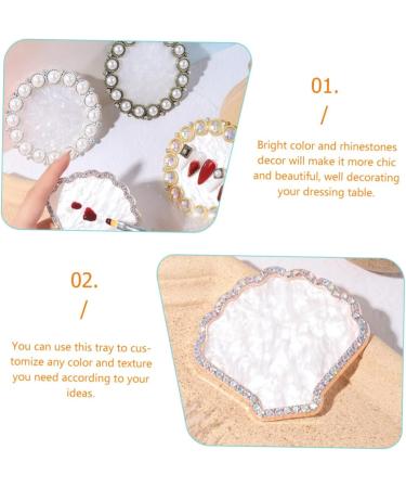  HAPINARY Resin Nail Polish Display Stand for Nail Art Elegant Decorative Tray for Nail Art - Buy Online on GoSupps.com