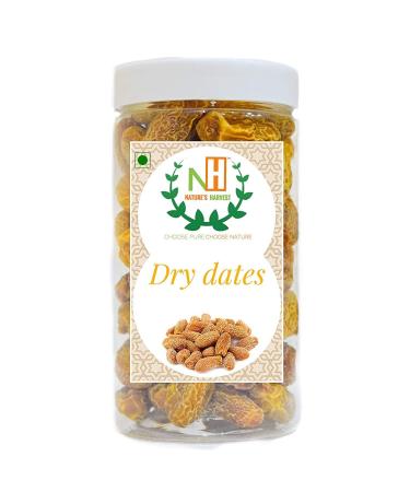 NATURE'S HARVEST : Yellow Dry Dates/Peela Sukha Khajoor (400G)_Packing May Vary