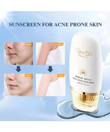 Brightening Sunscreen Spf 50 UVA/UVB Moisturising Face Sunscreen Very Water+Sweat Resistant Sunscreen Powerful Sun Protection With Brown Spot Reduction Evens Skin Tone Sensitive Skin Sun Cream - Buy Online on GoSupps.com