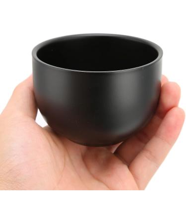 Black Stainless Steel Shaving Soap Peel for Men - Non-Slip Foam Shell & Cups for Rich Warm Shaving Cream - Buy Online on GoSupps.com