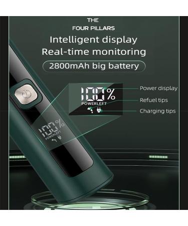 Hair Clippers for Men 4 IN 1 Professional Electric Hair Trimmer Titanium Alloy Cutter Head Shaver Blade USB Fast Charing Styling Hair Clipper Green 4in1set - Buy Online on GoSupps.com