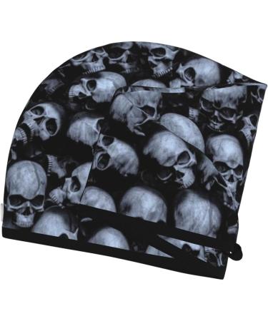 Gothic Skull Microfiber Hair Towel | Super Absorbent Coral Velvet Quick Dry Wrap for Long & Curly Hair - Perfect for Women - Buy Online on GoSupps.com
