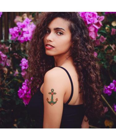 CARGEN Classic Temporary Tattoos - Vintage Old School Stickers in Various Sizes - Rose, Swallows, Butterflies, and Swords Design - 1 Count Pack - Buy Online on GoSupps.com