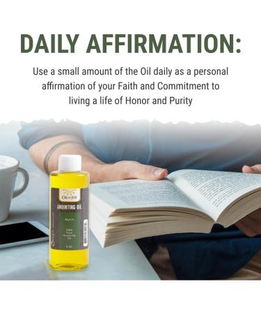 Anointing Oil Myrrh 4 Oz - Holy Oil for Prayers Church Ceremonies & Home Blessings | Symbolizes Grace & Peace - Buy Online on GoSupps.com