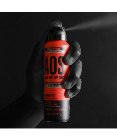 Art of Sport Men s Body Spray Deodorant Aluminum Free Citrus Fragrance Made with Natural Botanicals Made for Athletes Compete Scent 3.8 Ounce (Pack of 2) Compete 3.8 Ounce (Pack of 2) - Buy Online on GoSupps.com