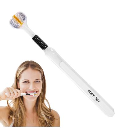 Feveo Three-Page Soft Toothbrush for Adults | Extra Soft Non-Slip Toothbrush for Men Women & Family - Buy Online on GoSupps.com