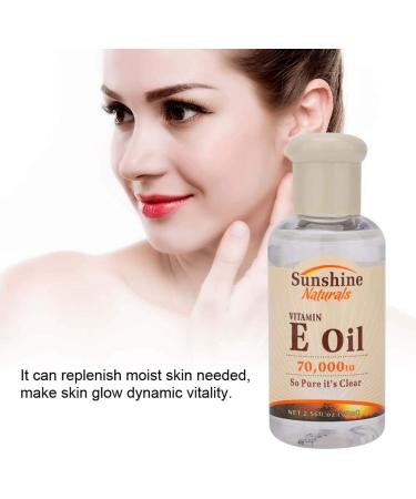 Cosmetics Vitamin E Essence Oil Whitening Moisturizing Skin Care Nourishing Moisturizes Face and Skin (75ml Black Bottle for Night) - Buy Online on GoSupps.com